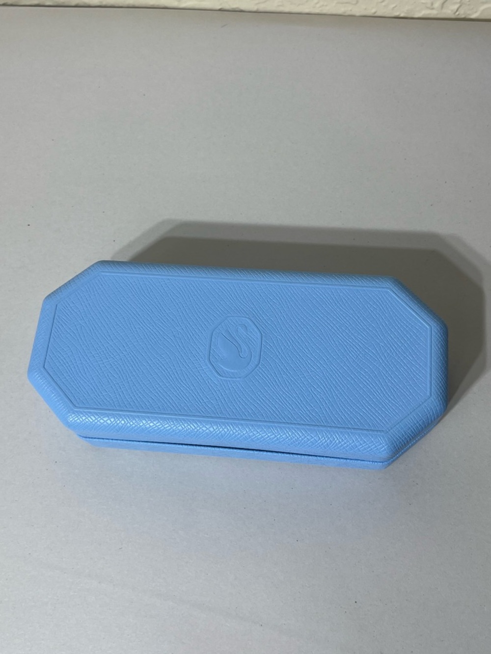 Swarovski Light Blue Octagonal Eyeglass Case
